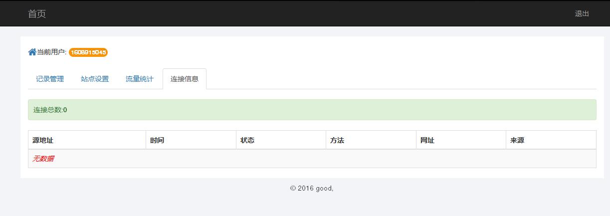 某IDC互聯(lián)網(wǎng)服務(wù)商管理系統(tǒng)--用戶域名記錄管理、站點設(shè)置、流量統(tǒng)計和連接信息